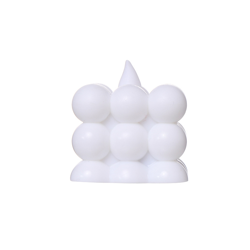 Vinyl Polka Dot Rubik's Cube Electronic Candle Decoration Photo Props To Simulate Led Candle Birthday Party Item Picture