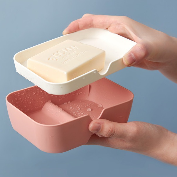 Plastic bathroom storage box, soap box, PP smiling soap box, soap box Application Scenario