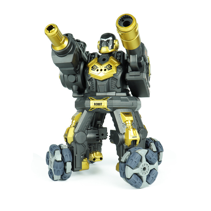 Cross-border new product Water Bomb Mechanical Police robot intelligent early education Space Police remote control spray battle robot Item Picture