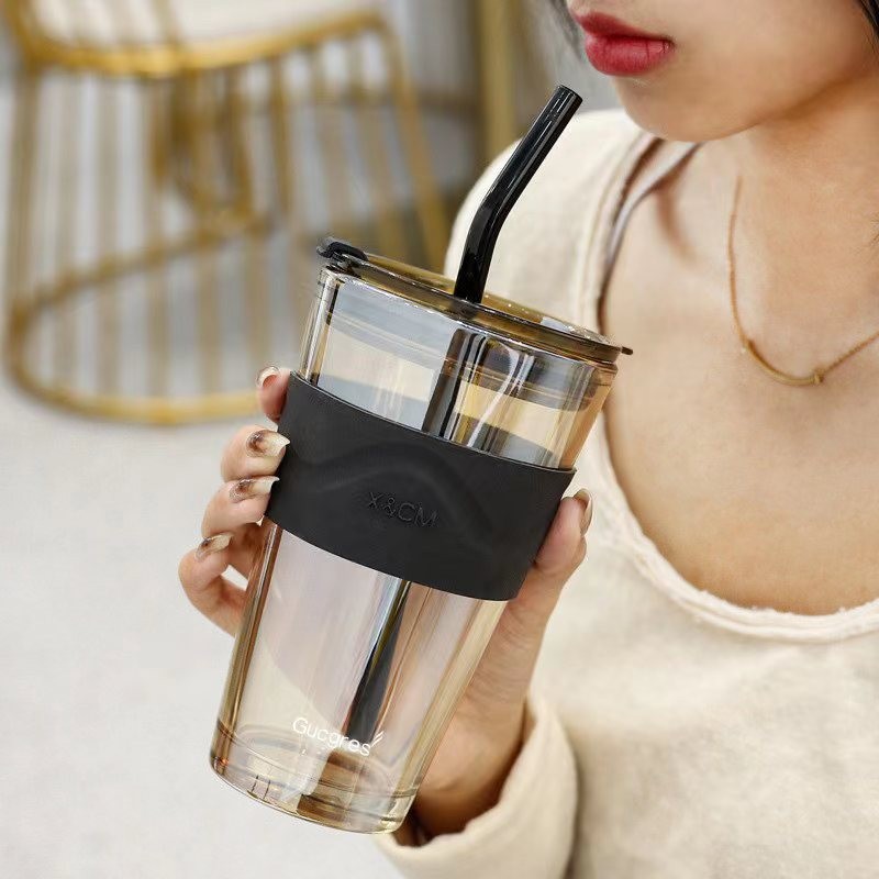 Arctic Light Glass Cup, ins Creative milk Tea cup, high appearance level, souvenir breakfast water cup, good-looking, universal coffee cup details Picture