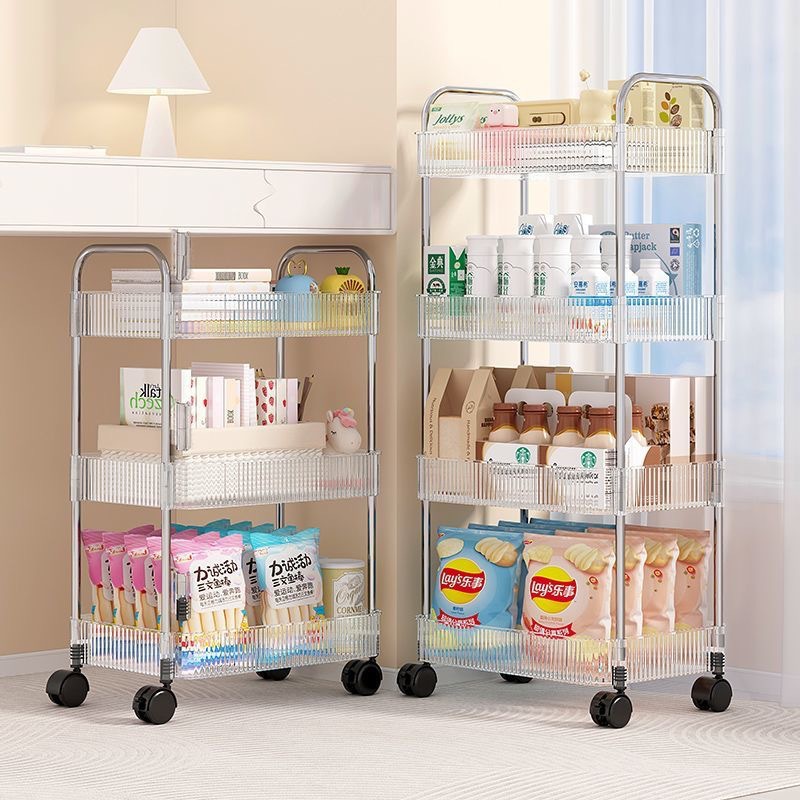 Bathroom Cosmetics Multi-Layer Storage Cabinet Mobile Cart Storage Rack Snack Nail Art Storage Rack Rs-500668 Specification drawing
