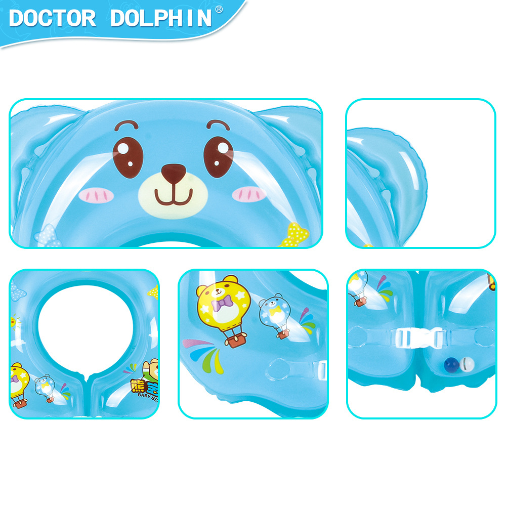 Doctor Dolphin Baby Swim Collar Inflatable Swim Collar Double Thickened Baby Collar With Bell Application Scenario