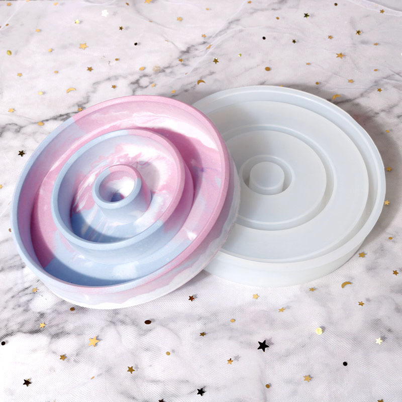 diy aromatherapy candle holder resin mold, ring candle holder silicone mold, cross-border exclusive supply Application Scenario