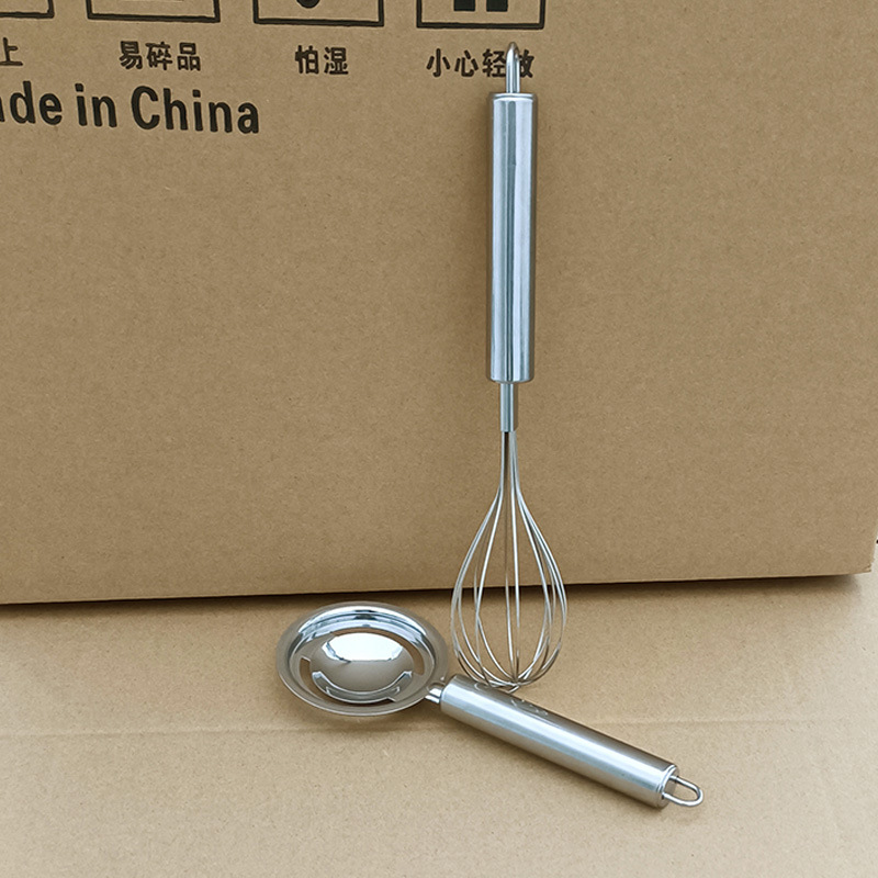 Stainless steel whisk Egg white separator Simple baking utensils Household egg cream mixer Factory direct Application Scenario