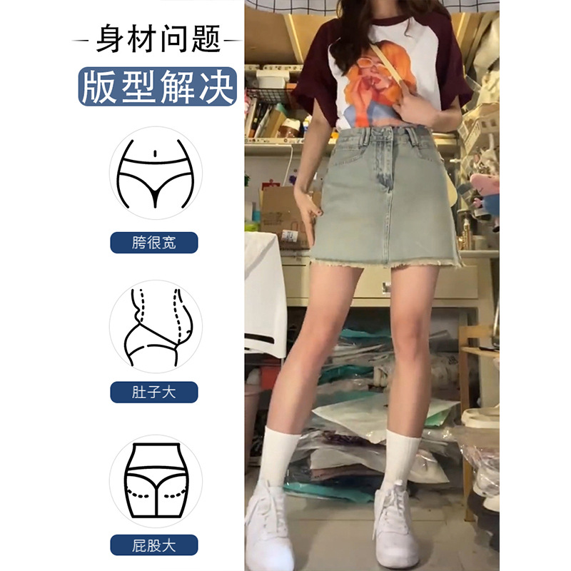 大码牛仔裤实物图