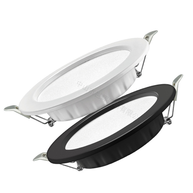 led downlights, embedded ultra-thin living room lamps, three-color recessed light without main hole, living room home anti-glare wholesale Item Picture