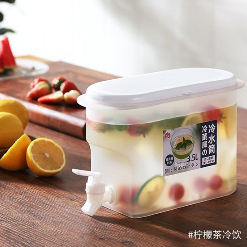 冰箱冷水壶带龙头大容量水果茶壶夏季家用凉水桶冷泡瓶冰水桶3.5L详情图4
