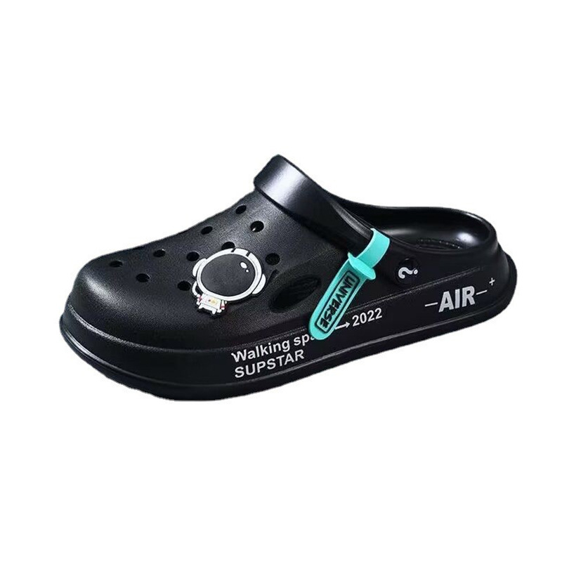 Crocs Men's Soft-Soled Soft-Soled Slippers Baotou Sandals Non-Slip Wear-Resistant Beach Shoes Summer Couple Slippers Outside Wearing Women Item Picture