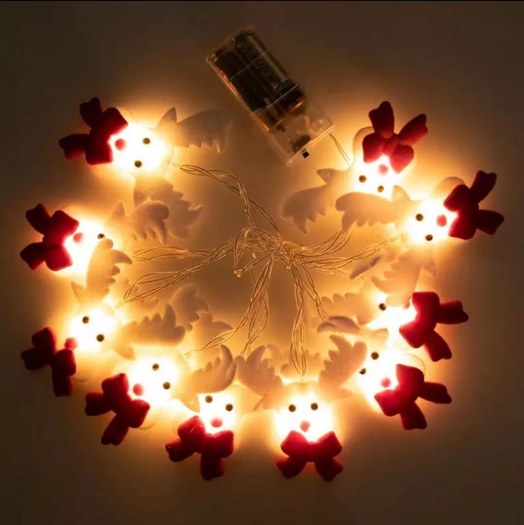 Christmas-themed puppet figure light string, Christmas decorative light string, atmosphere LED Christmas festival decorative light, creative and small Application Scenario