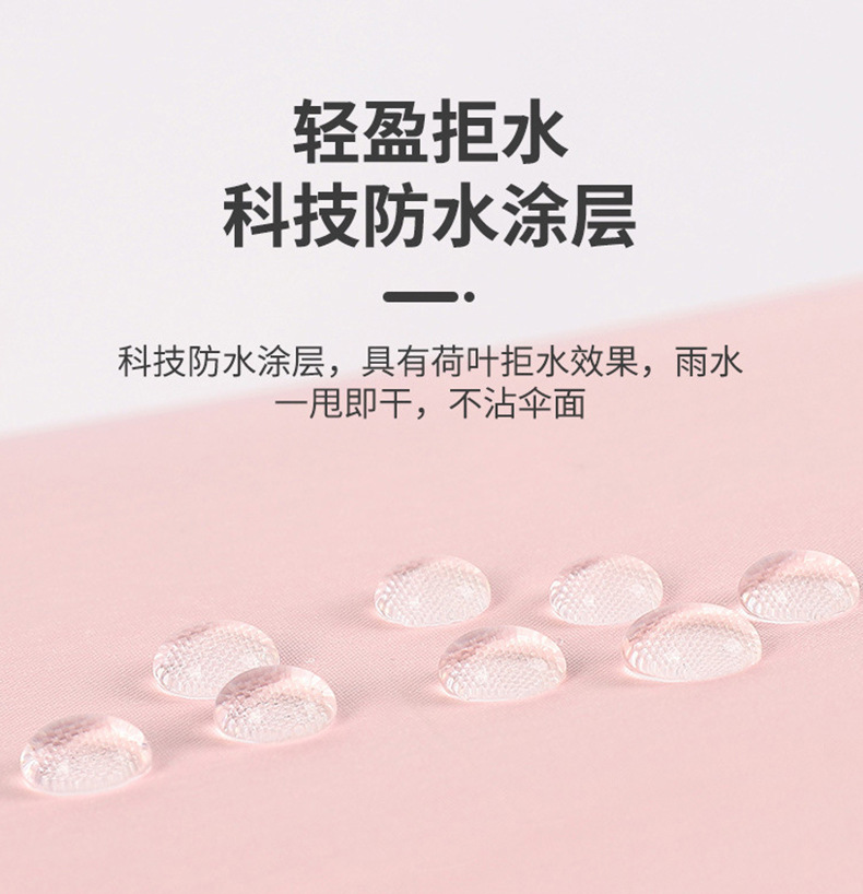 五折扁柄晴雨伞扁形黑胶防晒太阳伞防紫外线遮阳伞纯色雨伞印字详情6