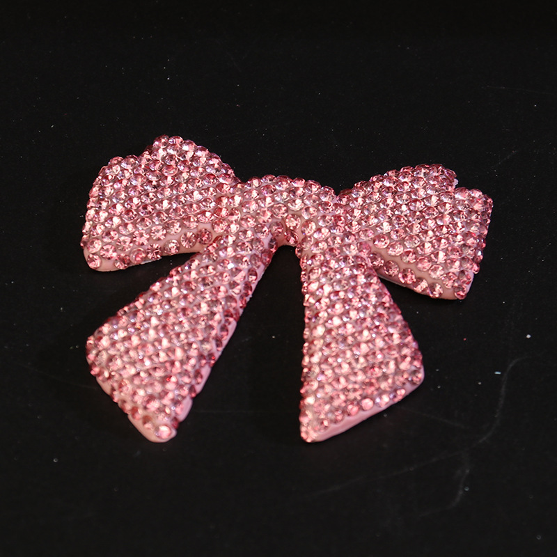 新款满钻蝴蝶结饰品配件彩色领结手工合金手机壳饰品现货批发细节图