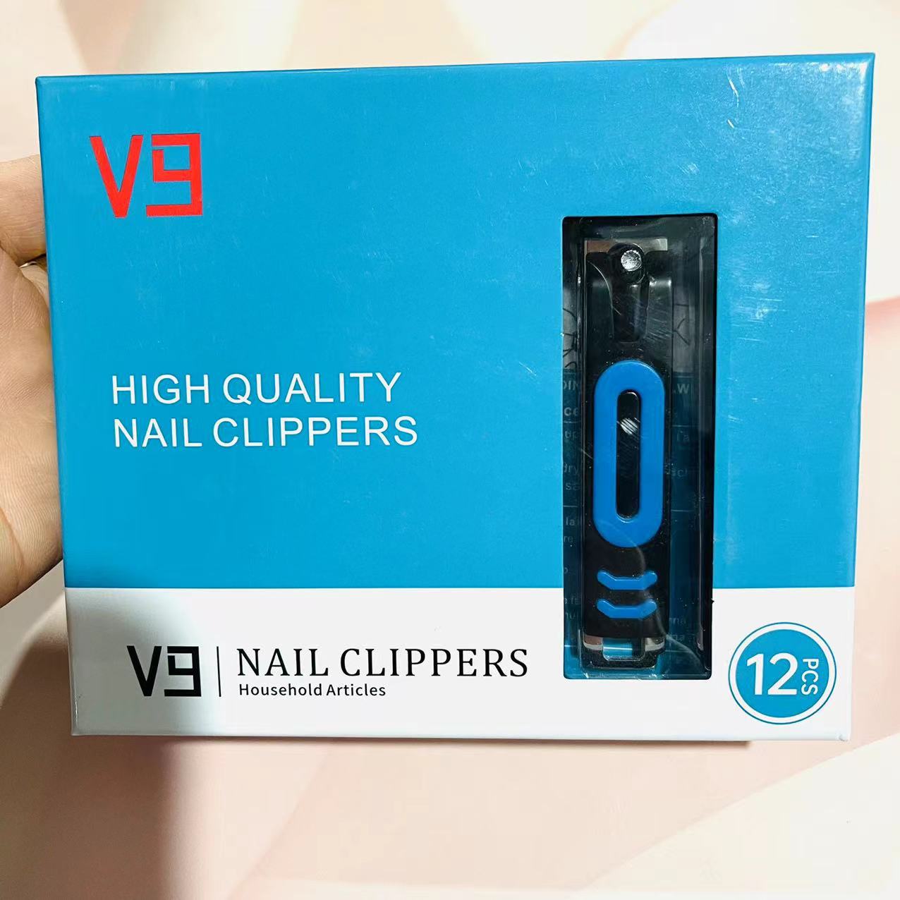 【 Office 】VT806-1D nail clippers 12 per box, 600 per piece. VT806-1D box flat nail clippers and trimming knives, adult home flat nail clippers for nail care, 2 yuan supply Item Picture