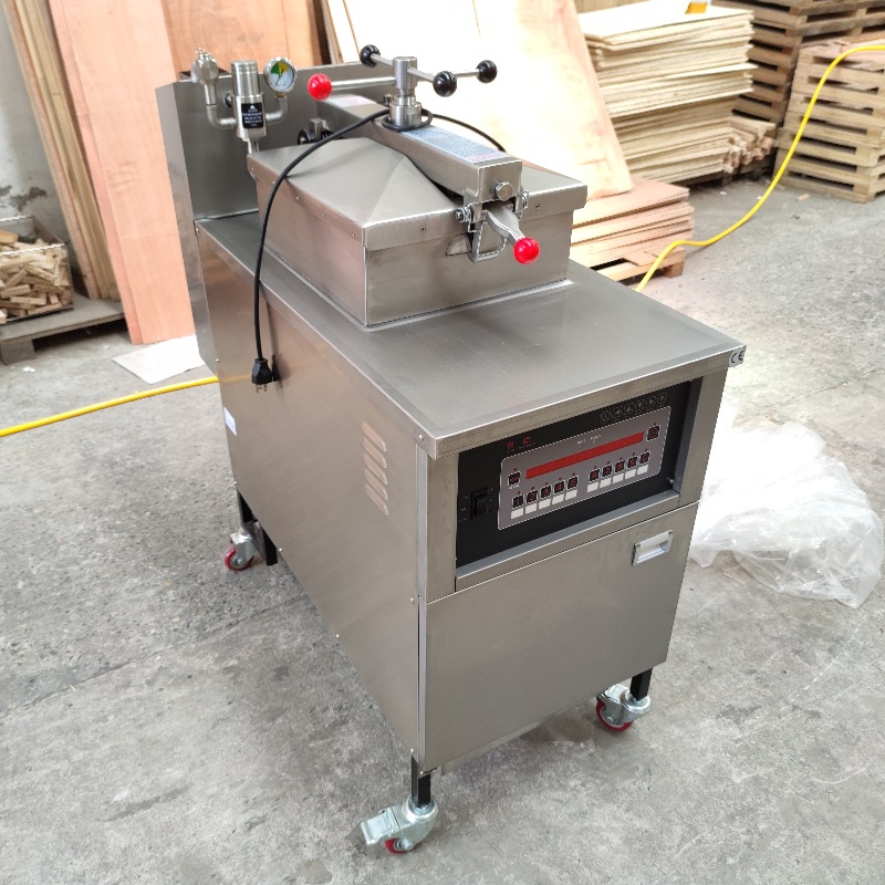 American Pressure Fried Chicken Oven Export Pressure Fried Chicken Oven High Pressure Fryer With Oil Filter Computer Panel Application Scenario