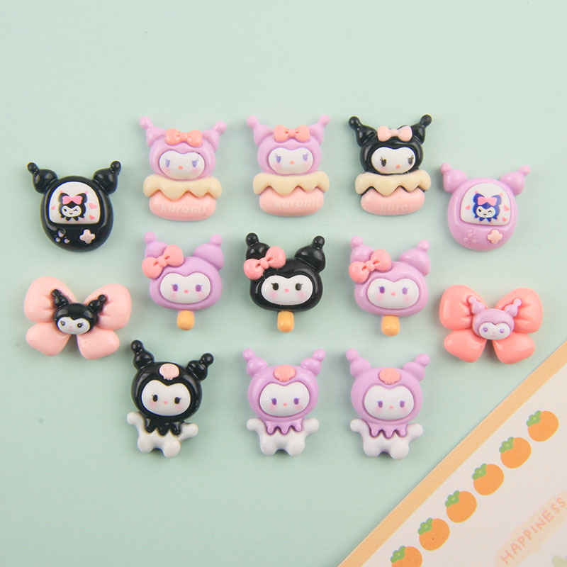 Lovely K Lomi Family New Resin Accessories Diy Cream Glue Accessories Accessories Mobile Phone Case Material Package Wholesale
