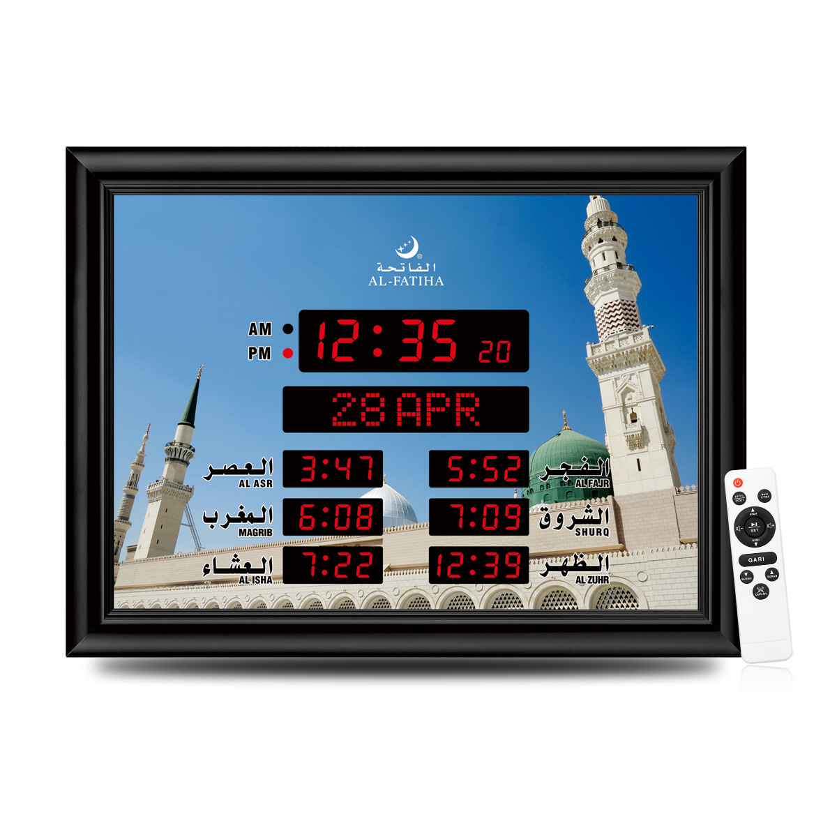 Factory direct sales L40 electronic clock with LED digital tube display, high-definition remote control operation electronic wall clock Application Scenario