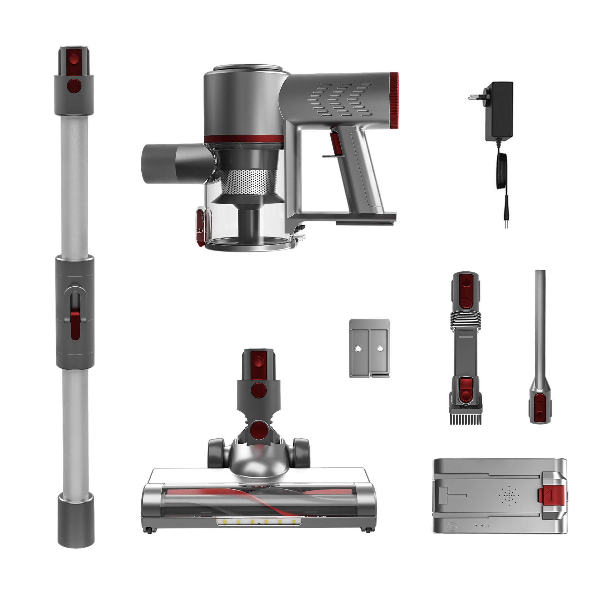 Wireless floor scrubber, small household appliances, smart sweeping, self-pushing vacuum cleaning, mopping and self-cleaning all-in-one machine Specification image