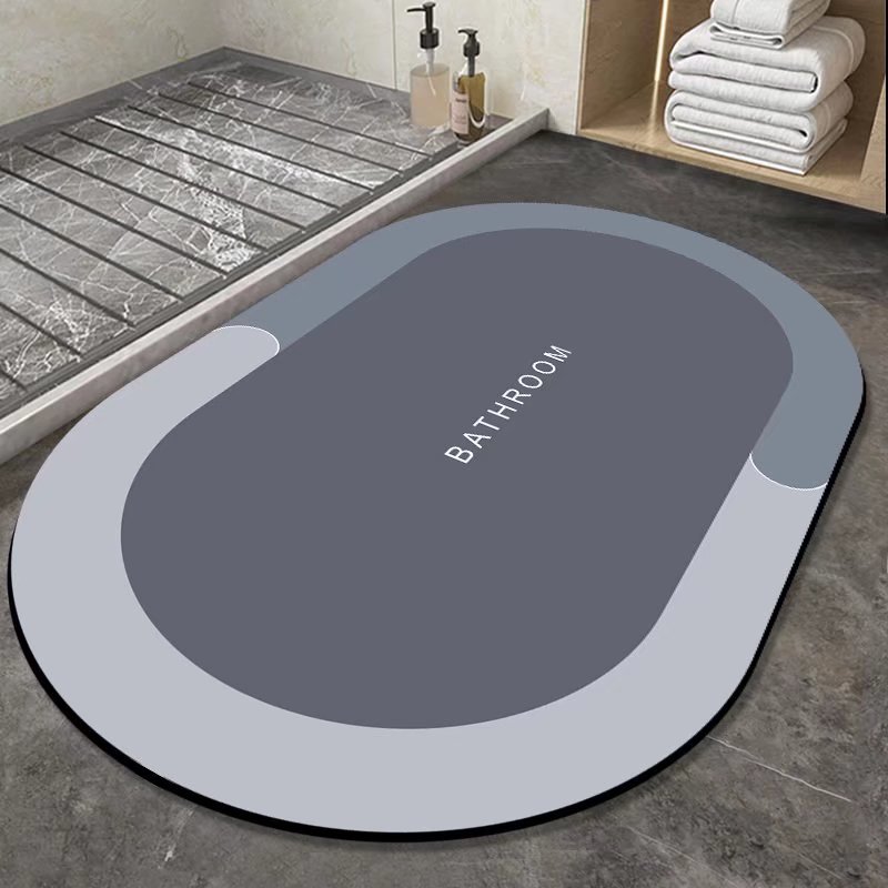 地垫软硅藻泥垫卫生间门口地垫浴室防滑地毯家用速干吸水垫子厂家详情图1