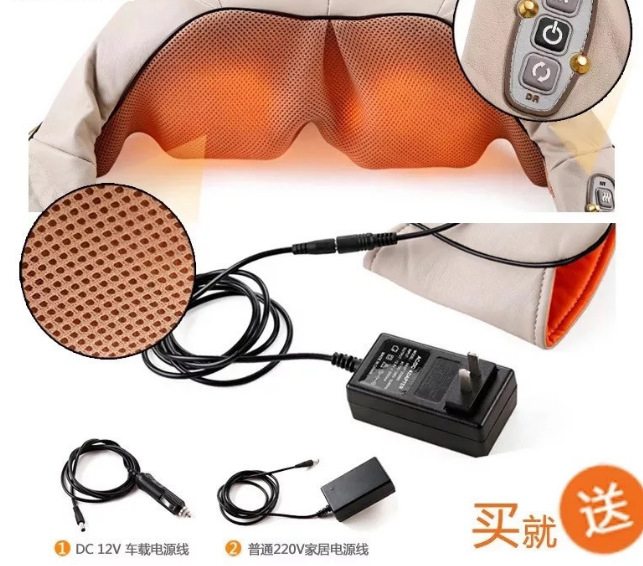 Multi-functional kneading massage shawl back tapping massager
