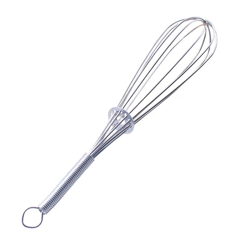 Manual Whisk Mini Manual Spring Handle Whisk Three-Wire Egg Whisk Kitchen Household Whisk Application Scenario