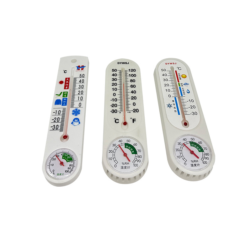 Manufacturer of in-stock temperature and humidity meters, dry and wet thermometers, red water thermometers, indoor wall-mounted temperature and humidity meters Item Picture