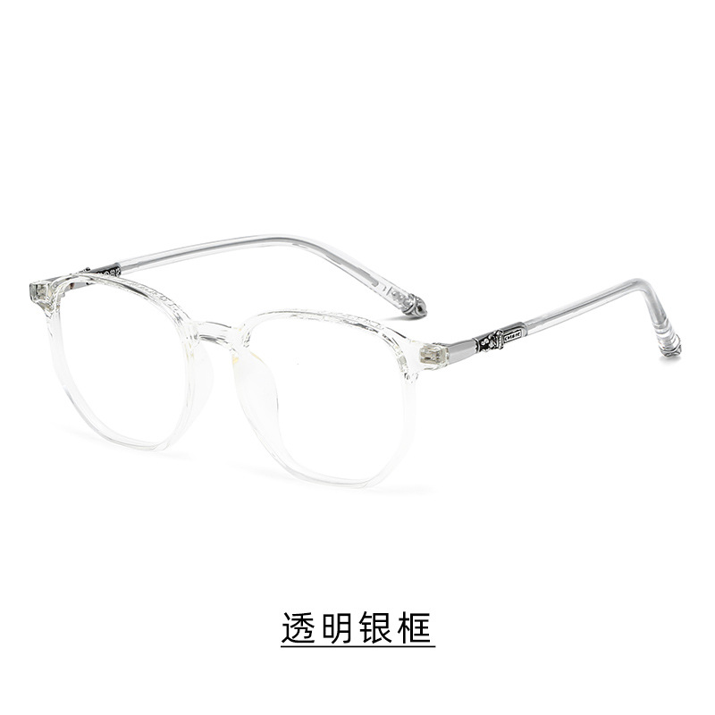 新款TR90近视眼镜框女方形文艺平光镜男学生配镜轻透明眼镜架详情图5