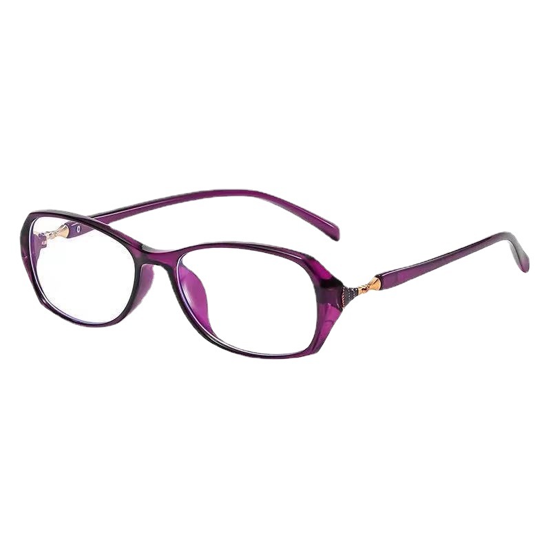 New anti-blue light presbyopia frame women's fashion Korean version ultra-light anti-blue light flat mirror street anti-blue light details Picture