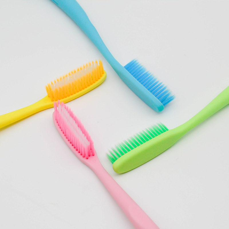 Color Soft Hair Oral Cleaning Fresh Breath Tongue Coating Cleaning Toothbrush Daily Necessities Four Sets details Picture