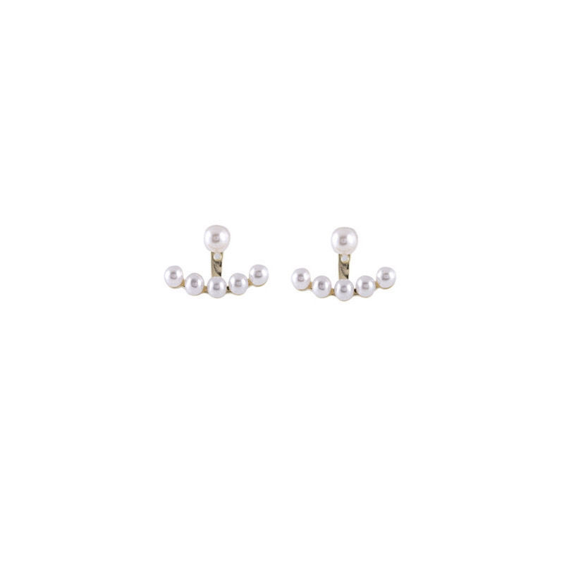 925 Silver Needle Anna With The Korean Version Of Dongdaemun Pearl Earrings Female A Pair Of Earrings Bag Earlobe Earrings Item Picture