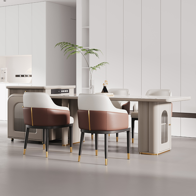 意式餐厅椅猫爪皮革餐桌凳子靠背现代高级感酒店简约洽谈椅极简凳子家具餐椅复古椅子椅子详情图2