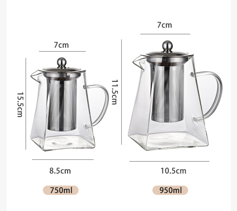 方形玻璃茶壶不锈钢过滤网公道杯围炉煮茶电陶炉茶具套装禅意详情15