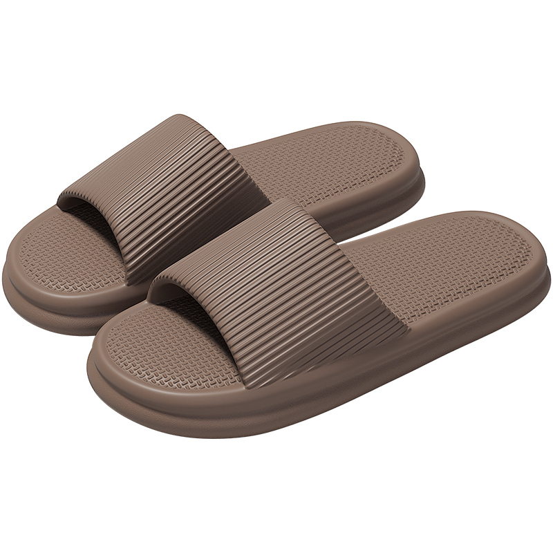 Men's summer home indoor bathroom anti-slip bathing eva anti-odor thick-soled cushioning cool slippers for men details Picture