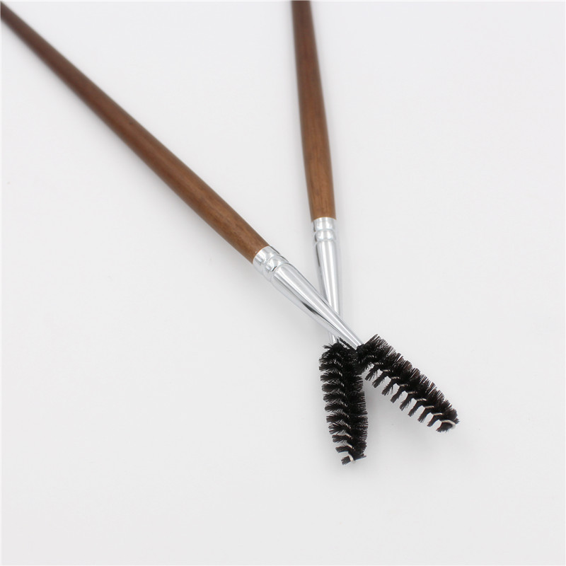 Eyelash Curler Copper Makeup Brush Eyebrow Comb Spiral Eyebrow Curler Eyelash Comb Makeup Tool Brush Specification drawing