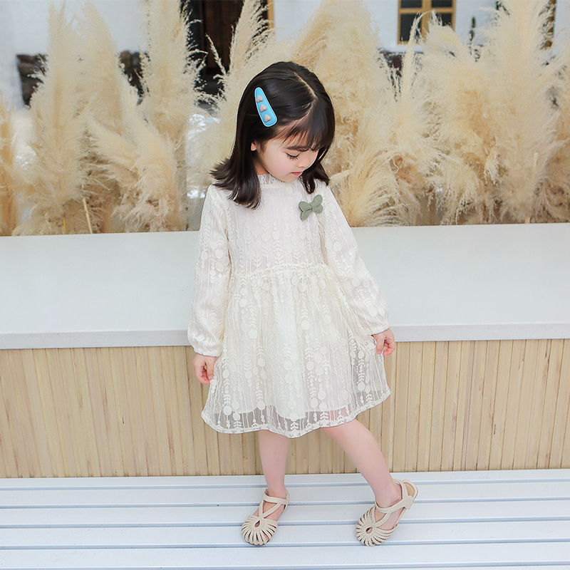 Girls' dress for autumn and winter, stylish dress for babies, autumn dress for children, long-sleeved lace princess dress for kids, fashionable and fleece Application Scenario