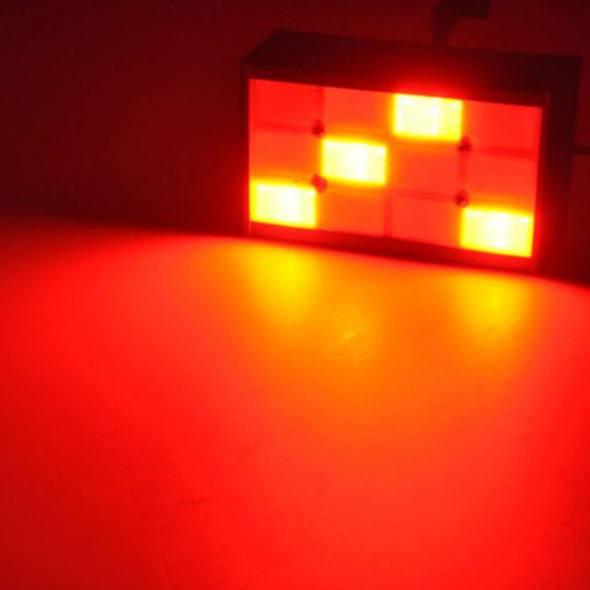 Manufacturers Wholesale Led Grille 12 Three-Color Voice Control Self-Walking Strobe Lights Ktv Bar Stage Strobe Lights Application Scenario