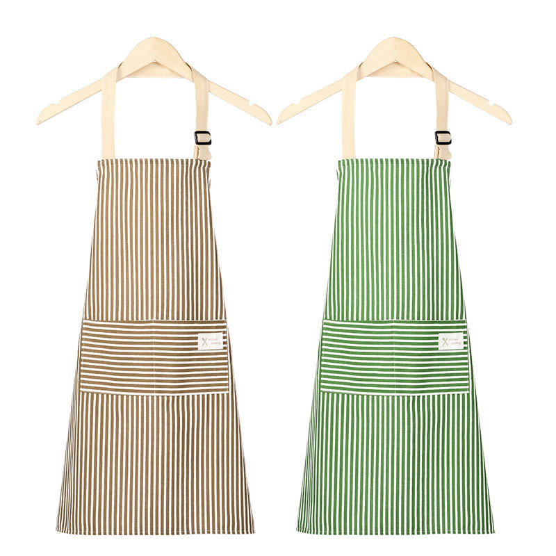 Spring New Household Kitchen Cotton Linen Anti-Fouling Apron Female Lovely Japanese Sleeveless Overalls Resistant To Dirty Work Clothes Around The Waist Specification drawing