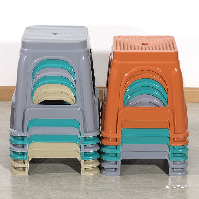 塑料凳子加厚方凳熟胶家用矮凳儿童时尚小板凳浴室茶几换鞋凳椅子细节图