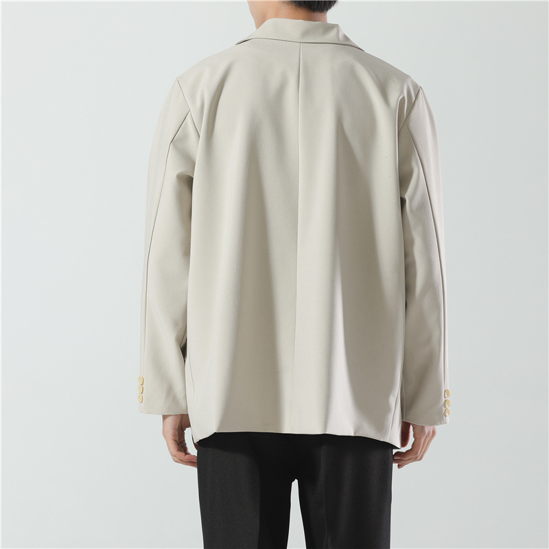 Men's casual suit jacket 2022 Japanese dark fashion wide single Western-style men's Korean-style trendy solid color small suit Application Scenario