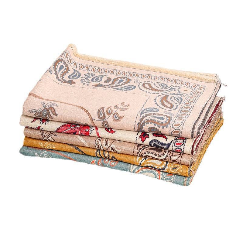 Scarf Women's Winter Warm Shawl Women's Autumn And Winter Cashmere Shawl Soft Waxy Air Conditioning Shawl Outside Scarf Wholesale Item Picture