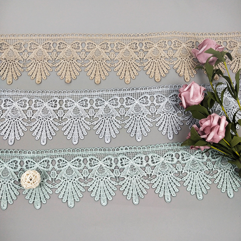 新款米色水溶花边 10CM宽lace沙发垫家纺布艺辅料 越布悠花边