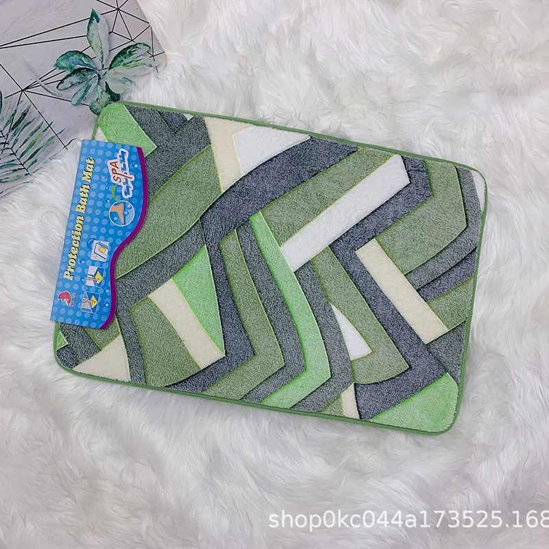 Factory direct sales, in stock for export, anti-slip floor MATS, water-absorbing coral velvet carpets, kitchen and bathroom floor MATS wholesale Application Scenario