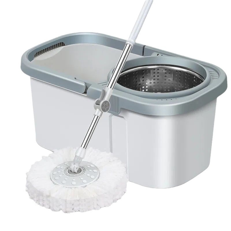 2024 New Automatic Rotary Hands-Free Mop Household Mop Clean Dual Drive Automatic Dry Mop Magic Item Picture