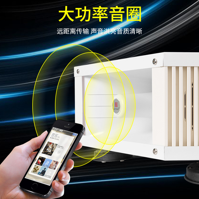 Promotional speaker, car amplifier, roof and outdoor advertising speaker, 12V high-power Bluetooth Yaxuan Specification image