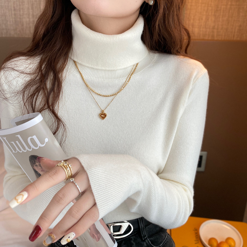 毛衣/针织女打底衫/针织衫/毛衣女/水貂细节图