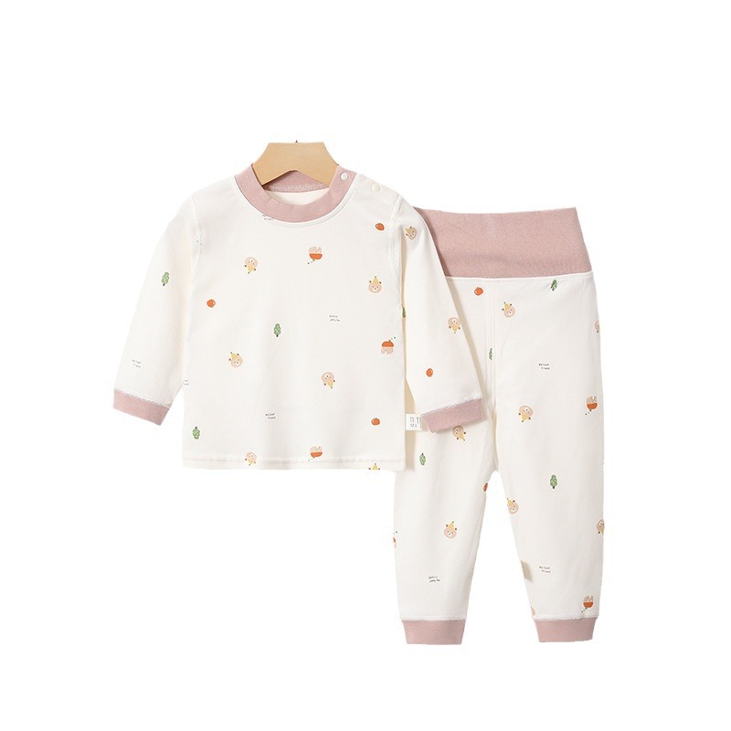 儿童家居服/家居服儿童春夏韩版/内衣儿童/哈衣婴儿宽松白底实物图