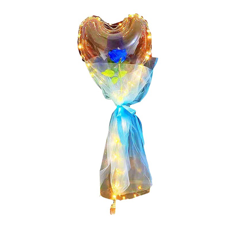 "Popball Love Giveaway Tutorial, popular glowing balloons, bouquets, roses, 520 Valentine's Day Ground promotion, street stall wholesale. Application Scenario