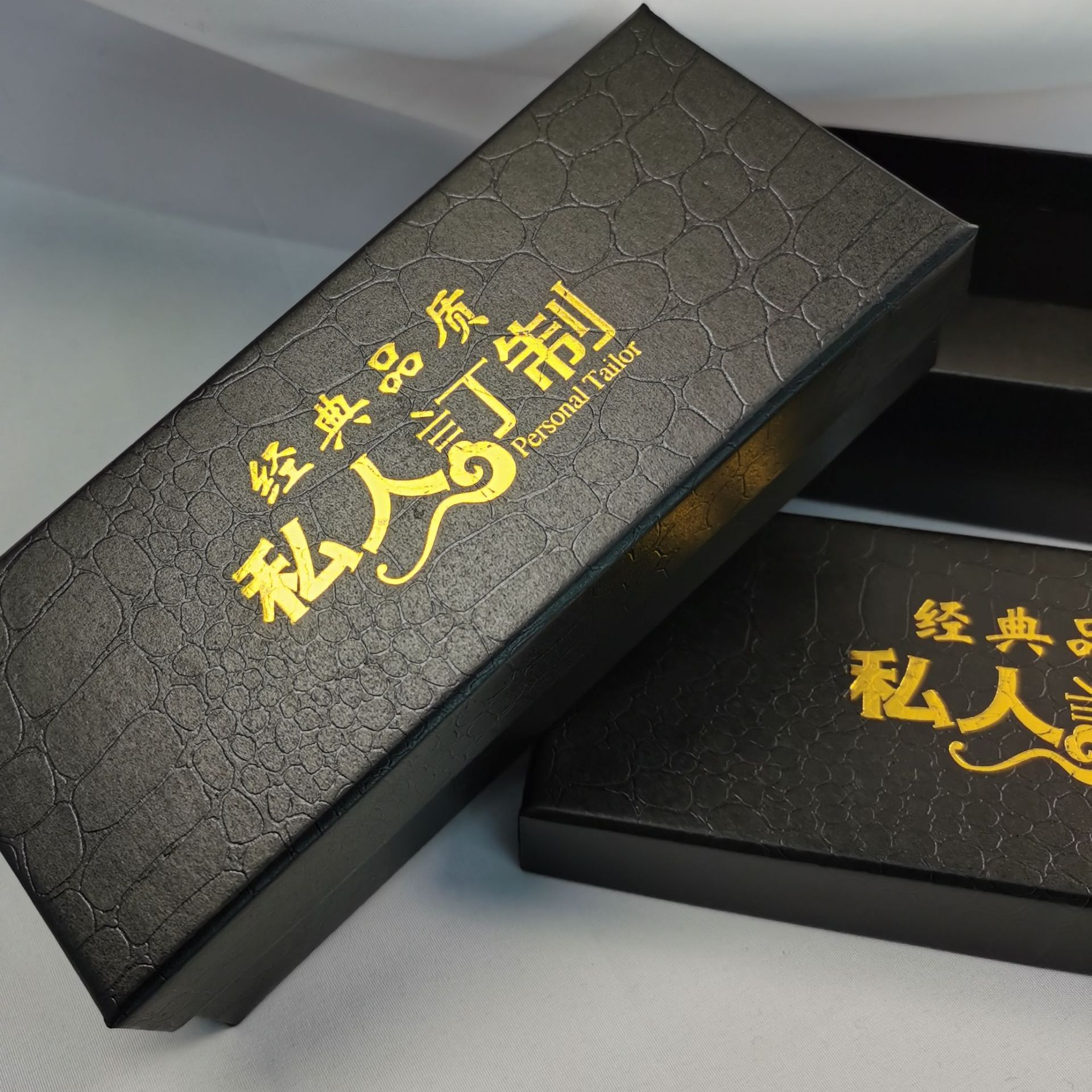 Glasses Packaging Box Private Production Of Hot Stamping Logo Sunglasses Paper Box Crocodile Print Spot Glasses Hot Stamping Box Specification drawing