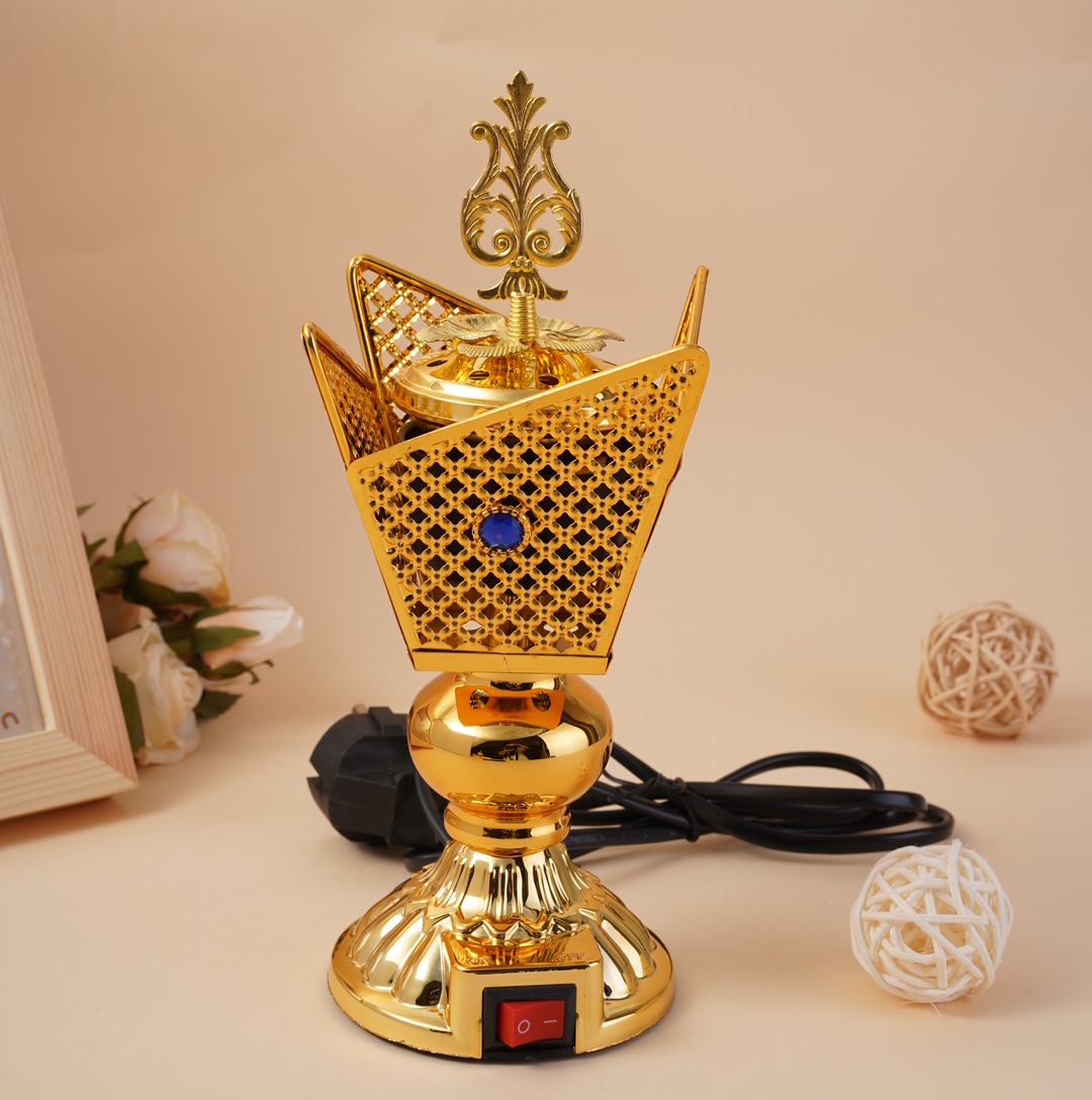 Electric incense burner中东沙特东南亚阿拉伯金属插电香薰炉