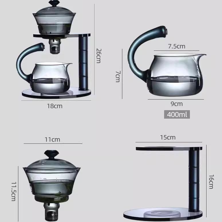 玻璃半全自动茶具套装懒人功夫茶具泡茶器茶壶家用宫灯磁吸煮茶器详情图4
