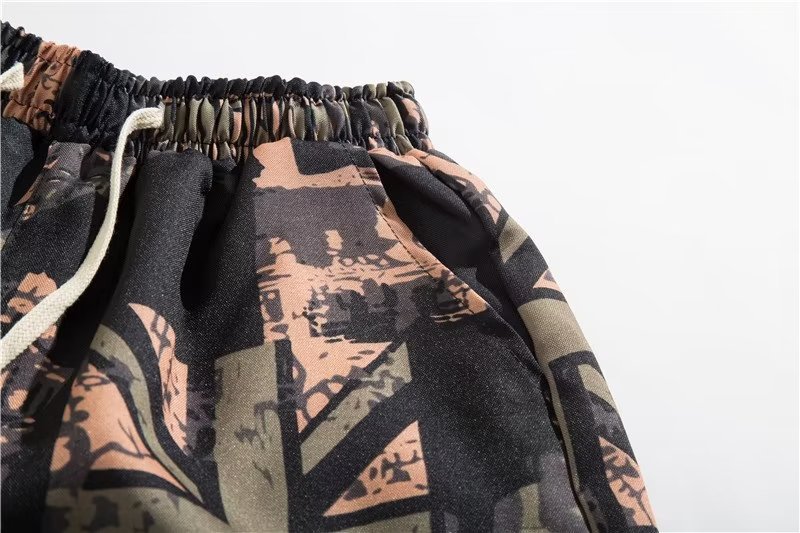 Summer Chinese-style wide-leg pants, men's loose retro shorts, beach casual seven-inch lantern Halon mid-length pants wholesale Application Scenario