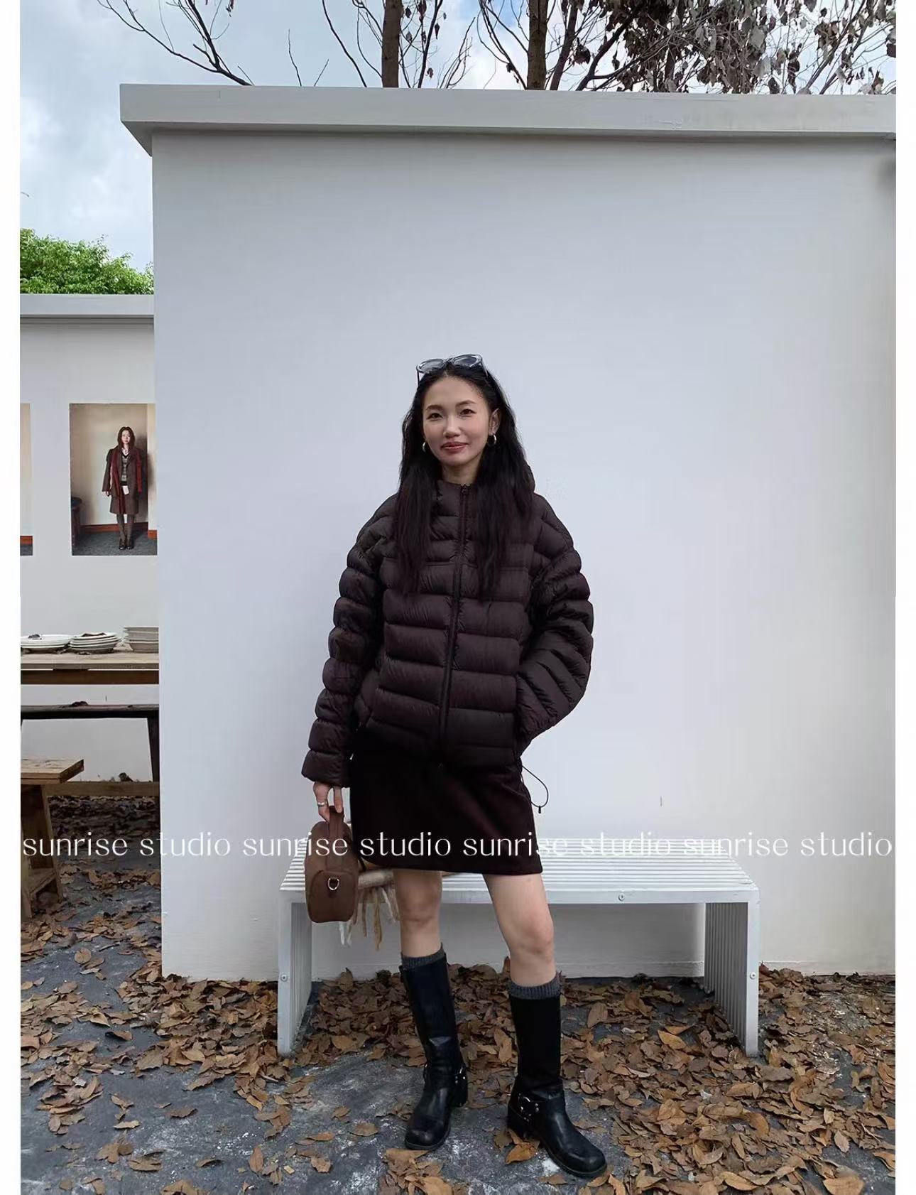 羽绒服女90白鸭绒排骨2025冬新款超好看轻薄连帽保暖短款外套批发详情25